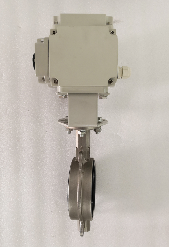 24V、12V電動(dòng)蝶閥_灑水車(chē)/消防車(chē)用閥側(cè)面圖