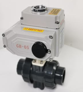 GHQ961F-10U耐腐蝕UPVC電動(dòng)球閥 快裝塑料球閥